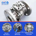 JIS 10K ISO5211 Pad 2PC Flange Ball Valve